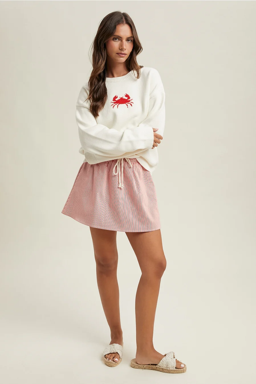 Crab Drop Shoulder Sweater - Image 2