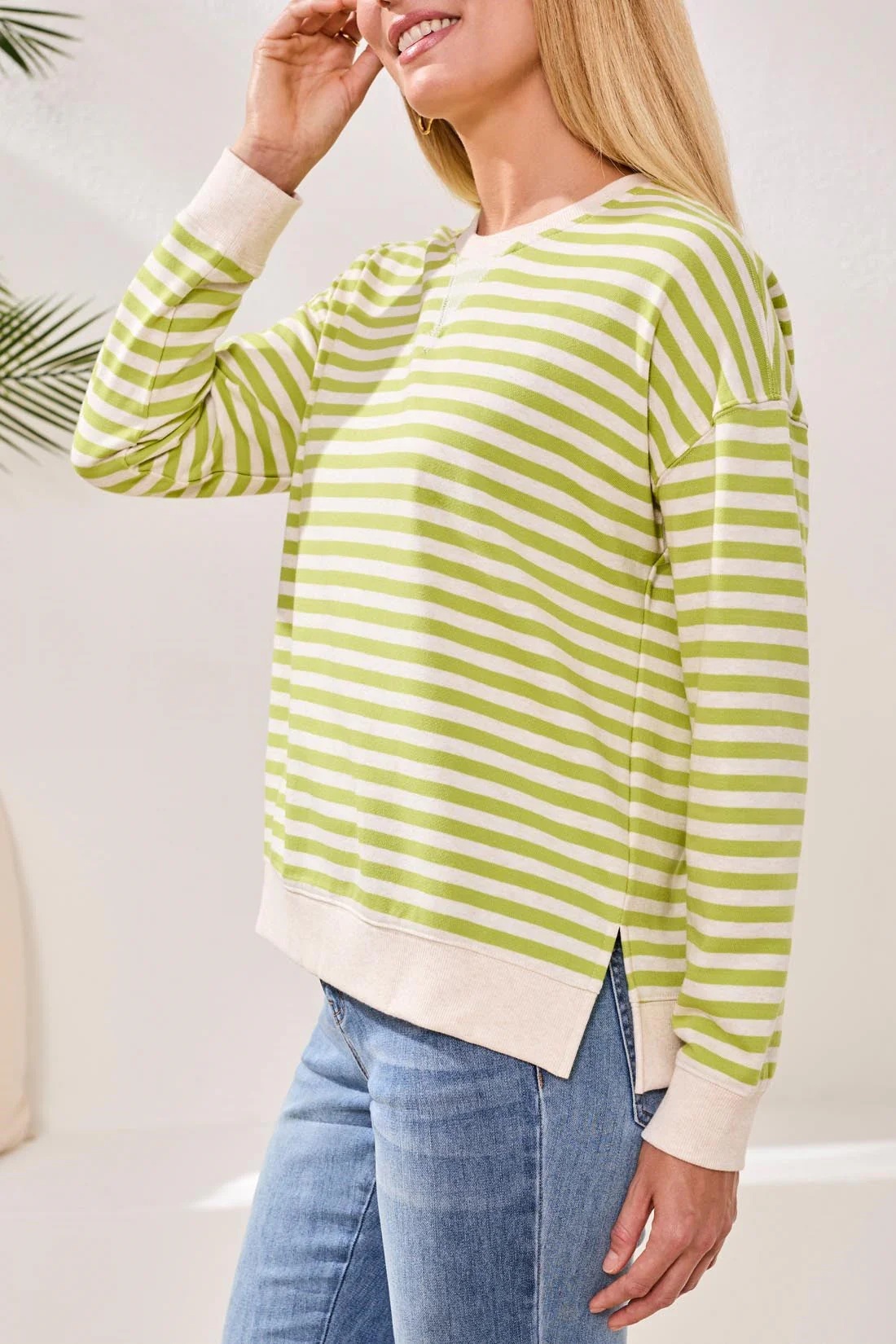 Striped Crew Neck W/Combo - Image 6