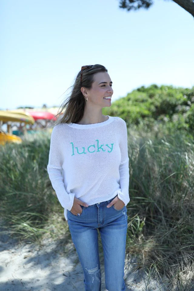 Lucky Cotton Crew Sweater - Image 4
