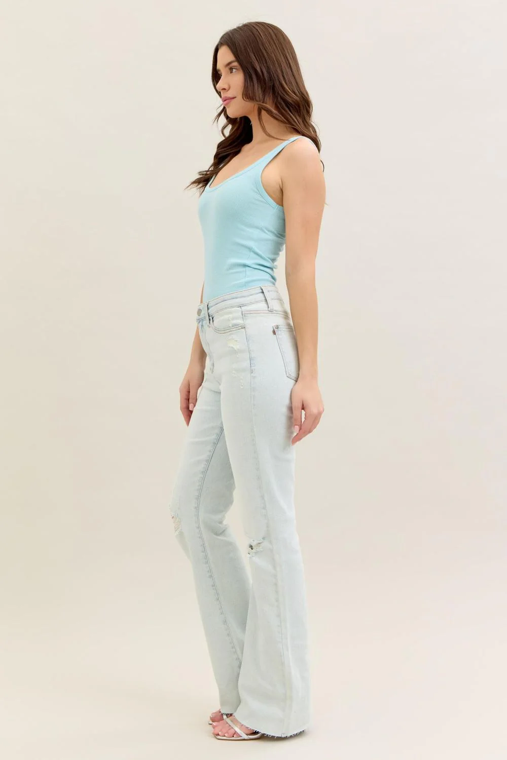 MR Destroy & Fray Hem Bootcut - Image 2