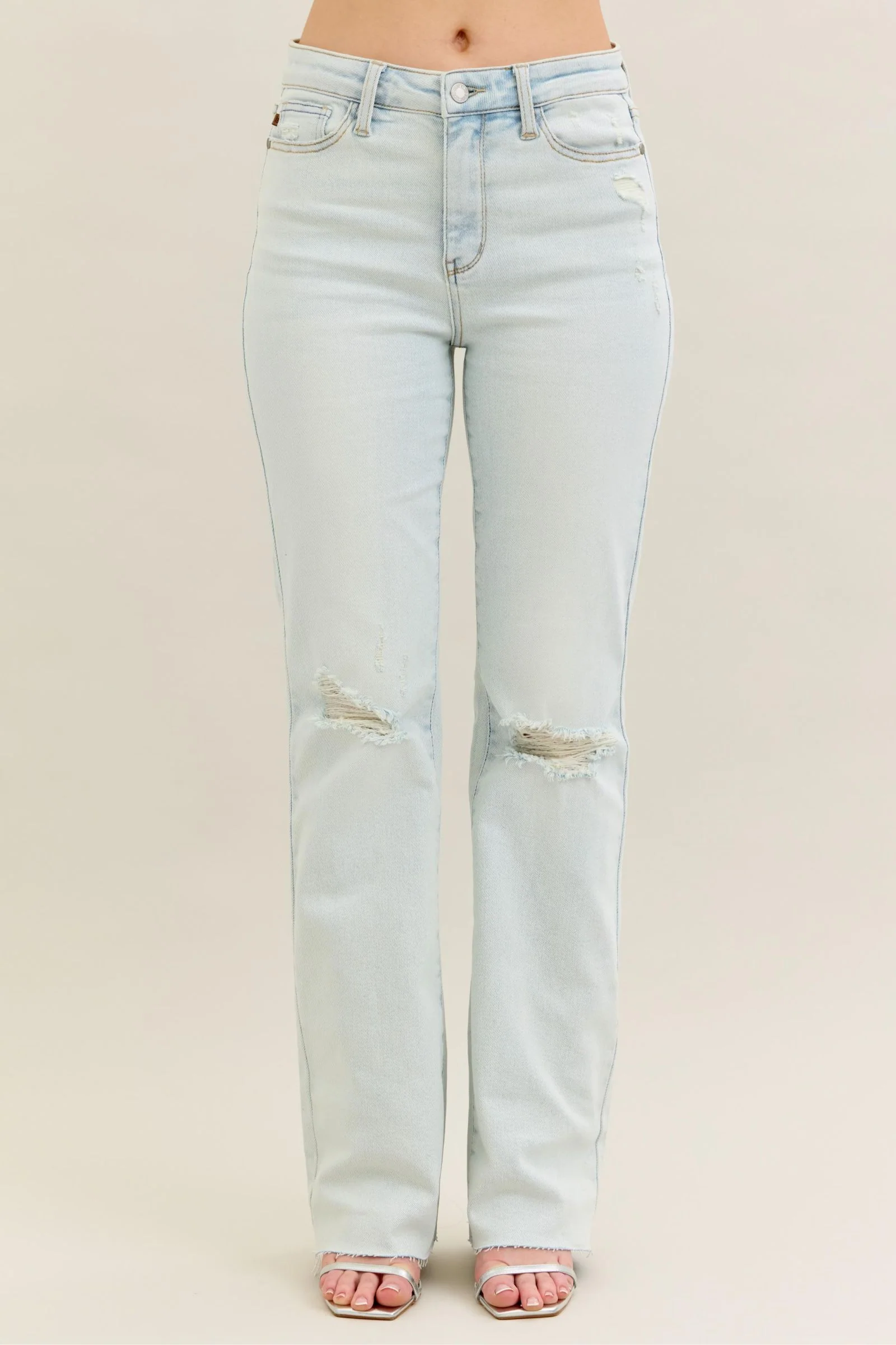 MR Destroy & Fray Hem Bootcut - Image 4