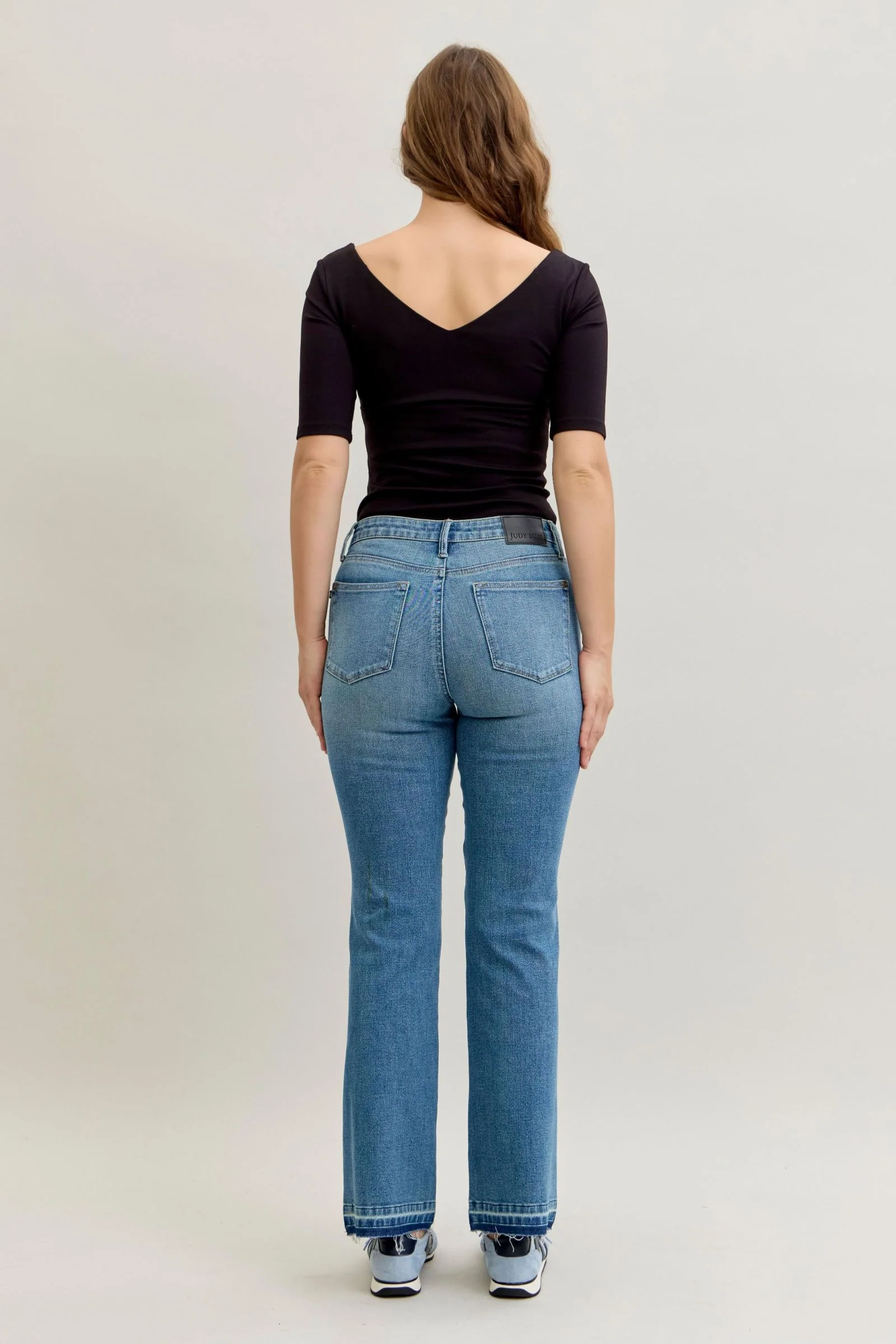 Judy Blue Mid Rise Tummy Control Slim Bootcut Jeans | Stretch Denim - Image 4