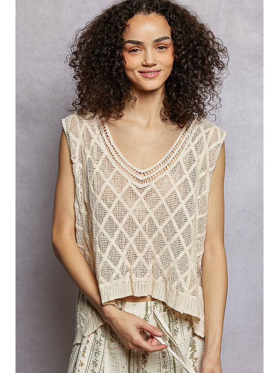 One Size Diamond Knit Tank - Image 6