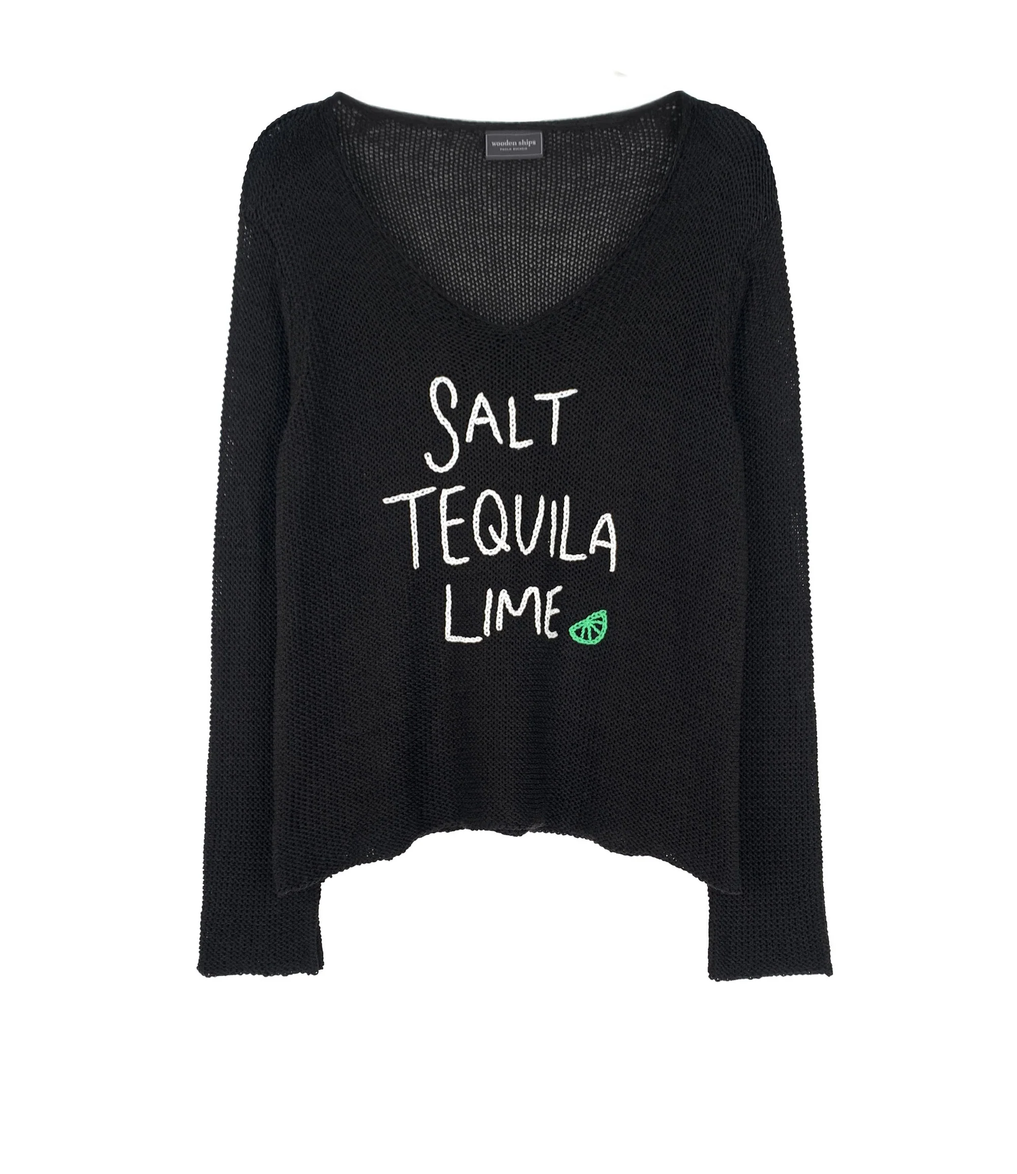 Salt Tequila Lime Cotton V-Neck - Image 3