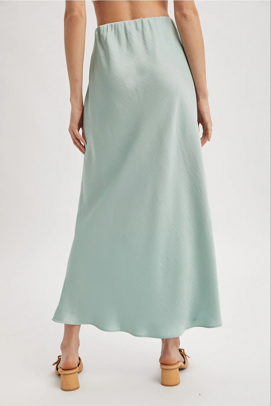Satin Midi Skirt - Image 8
