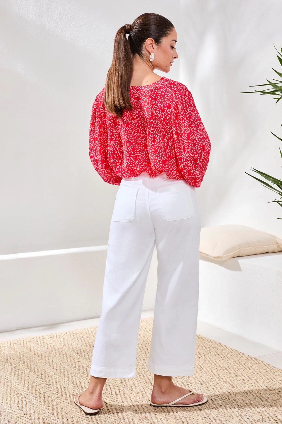SOPHIA HUGGING CROP PALAZZO DENIM - Image 3